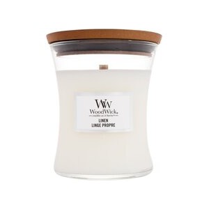 WoodWick Linen Vase (linen) - Scented candle 85 g