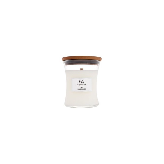 WoodWick Linen Vase (linen) - Scented candle 85 g