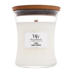 WoodWick Linen Vase (linen) - Scented candle 85 g