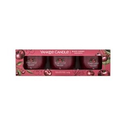 Yankee Candle Black Cherry Gift set of votive candles in glass 37 g