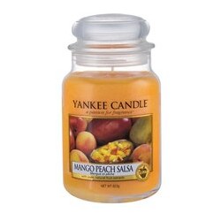 Yankee Candle Mango Peach Salsa Candle (Mango and Peach) - Scented Candle 411 g