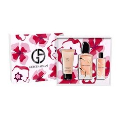 Armani Sí Intense dovanų rinkinys EDP 100 ml, kūno losjonas 50 ml ir miniatiūrinis EDP 15 ml