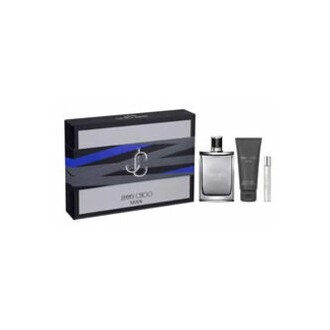 Jimmy Choo Man dovanų rinkinys EDT 100 ml, dušo želė 100 ml ir miniatiūrinis EDT 7,5 ml