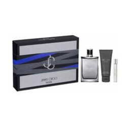 Jimmy Choo Man dovanų rinkinys EDT 100 ml, dušo želė 100 ml ir miniatiūrinis EDT 7,5 ml