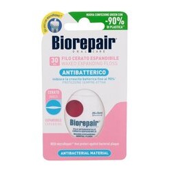 Biorepair Antibacterial Waxed Expanding Floss - Voskovaná expandující zubní nit pro citlivé dásně 1