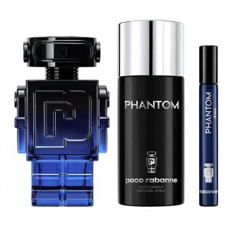 Paco Rabanne Phantom Intense dovanų rinkinys EDP 100 ml, purškiklis 150 ml ir miniatiūrinis EDP 10 2