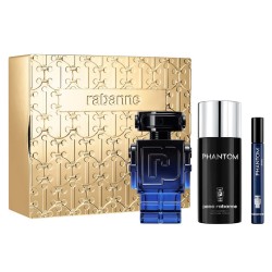 Paco Rabanne Phantom Intense dovanų rinkinys EDP 100 ml, purškiklis 150 ml ir miniatiūrinis EDP 10