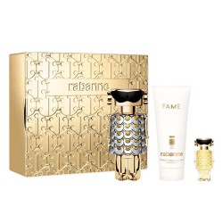 Paco Rabanne Fame dovanų rinkinys – EDP 80 ml, kūno losjonas 100 ml ir EDP 4 ml