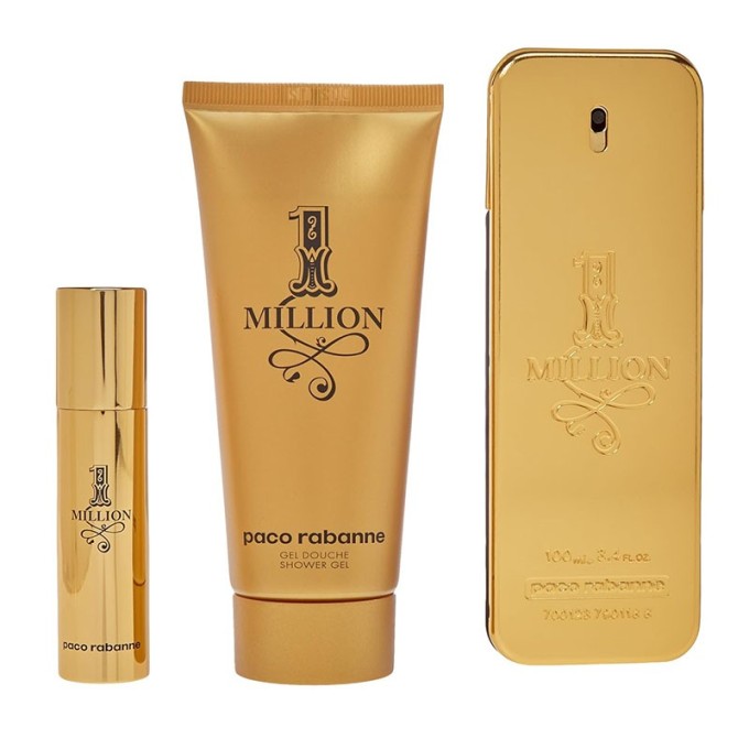 Paco Rabanne 1 Million rinkinys EDT 100 ml, dušo želė 1 Million 100 ml ir 1 Million EDT 10 ml