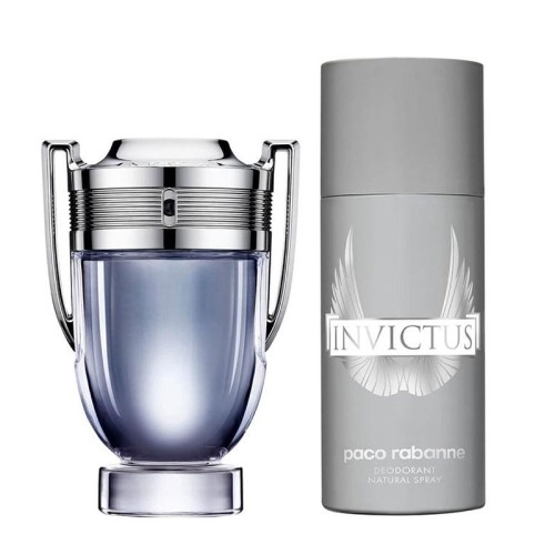 Paco Rabanne Invictus rinkinys EDT 100 ml ir Invictus purškiamas dezodorantas 150 ml