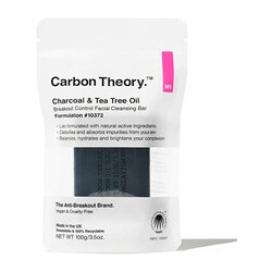Carbon Theory Charcoal & Tea Tree Oil Breakout Control Facial Cleansing Bar 100 g
