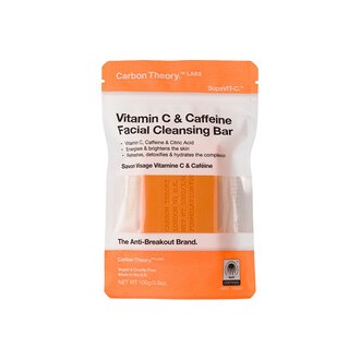 Carbon Theory Vitamin C & Caffeine Facial Cleansing Bar - Cleansing facial soap 100 g