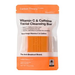 Carbon Theory Vitamin C & Caffeine Facial Cleansing Bar - Cleansing facial soap 100 g
