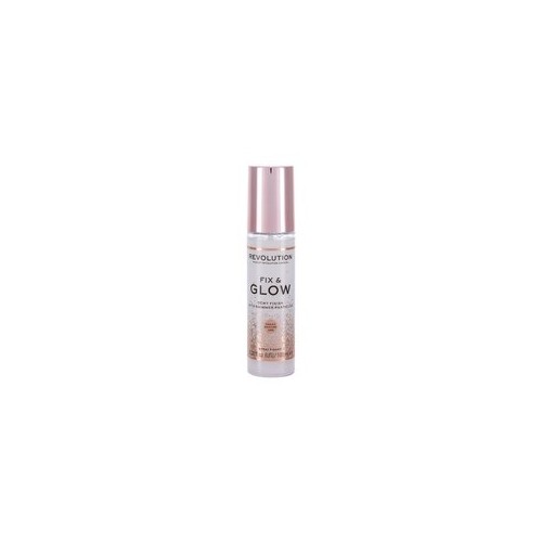 Makeup Revolution Fix & Glow Dewy Finish - Brightening fixation spray for make-up 100 ml