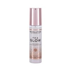 Makeup Revolution Fix & Glow Dewy Finish - Brightening fixation spray for make-up 100 ml