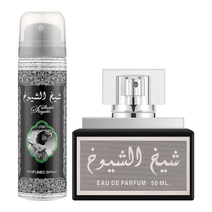 Lattafa Sheikh Al Shuyukh Dovanų rinkinys EDP 50 ml ir purškiamas dezodorantas 50 ml unisex