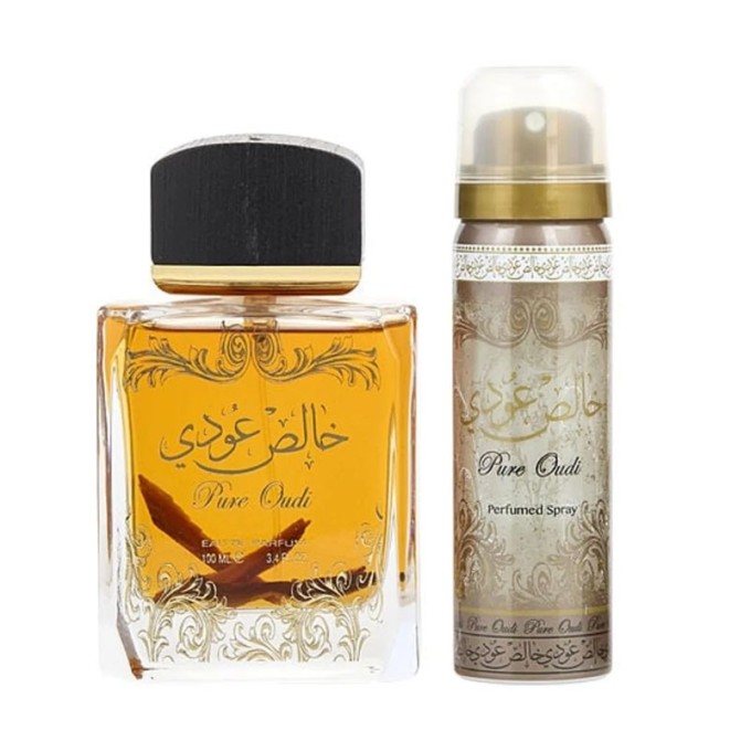Lattafa Pure Oudi rinkinys EDP 100 ml ir dezodorantas 50 ml unisex