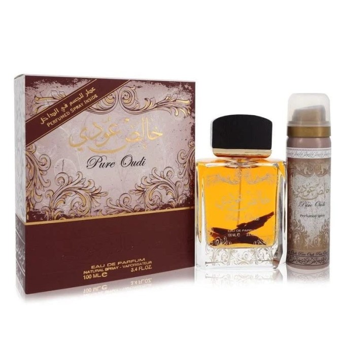 Lattafa Pure Oudi rinkinys EDP 100 ml ir dezodorantas 50 ml unisex