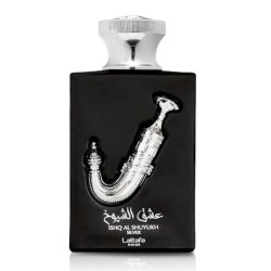 Lattafa Ishq Al Shuyukh Silver EDP unisex kvepalai, 100 ml