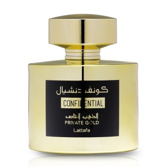 Lattafa Confidential Private Gold EDP kvepalai unisex, 100 ml