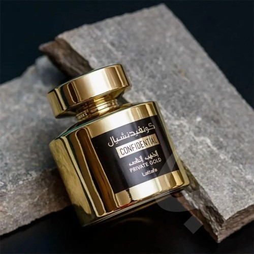 Lattafa Confidential Private Gold EDP kvepalai unisex, 100 ml
