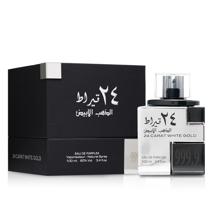 Lattafa 24 Carat White Gold EDP unisex kvepalai, 100 ml