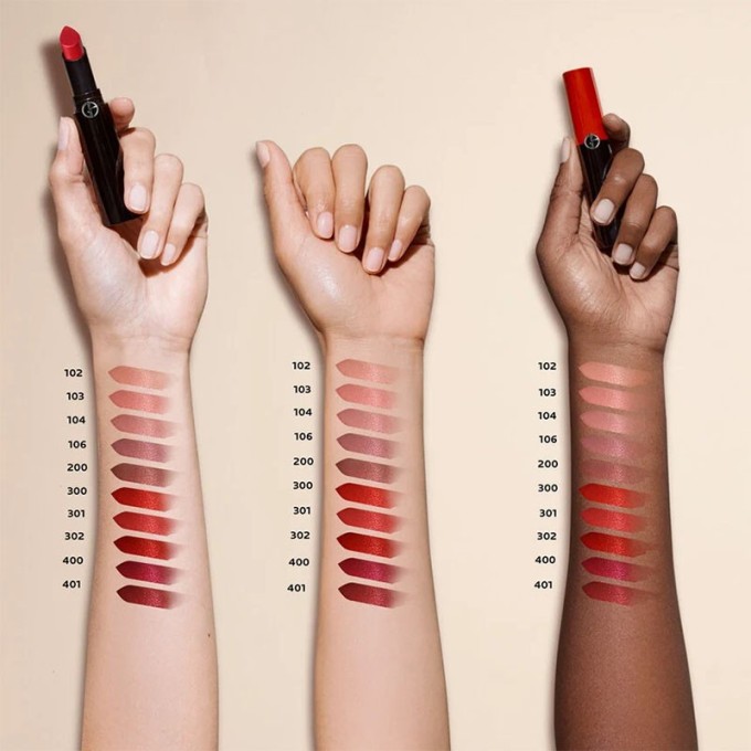 Armani Lip Power - ilgai išliekantys lūpų dažai, 3,1 g - 400 Four Hundred