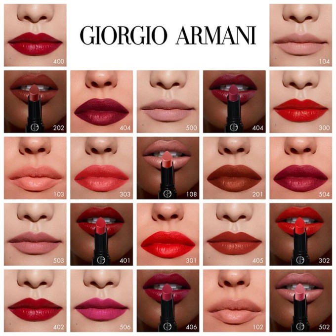 Armani Lip Power - ilgai išliekantys lūpų dažai, 3,1 g - 400 Four Hundred