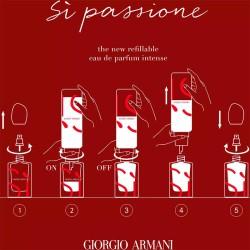 Armani Sì Passione Intense EDP kvepalų papildymas 100 ml moterims