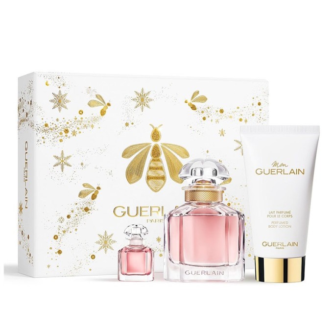 GUERLAIN Mon Guerlain dovanų rinkinys – EDP 50 ml, EDP 5 ml ir kūno losjonas 75 ml