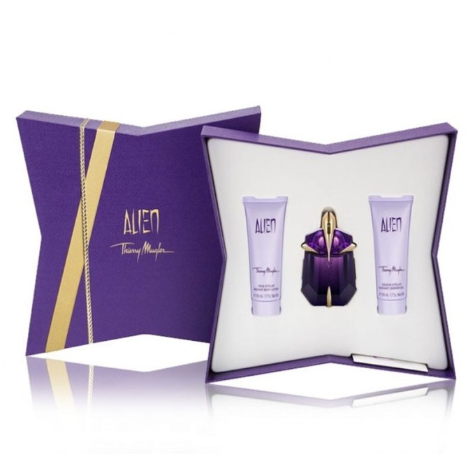 Thierry Mugler Alien dovanų rinkinys EDP 30 ml, dušo želė Alien 50 ml ir kūno losjonas Alien 50 ml
