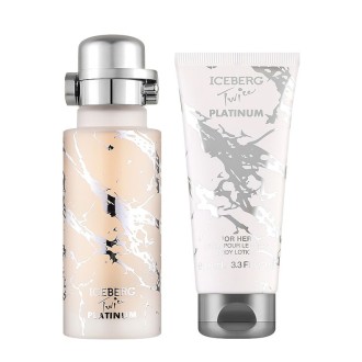 Iceberg Twice Platinum dovanų rinkinys – EDT 125 ml ir kūno losjonas 100 ml 2