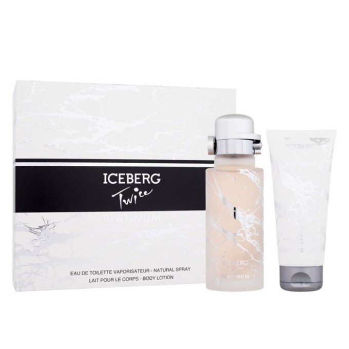 Iceberg Twice Platinum dovanų rinkinys – EDT 125 ml ir kūno losjonas 100 ml