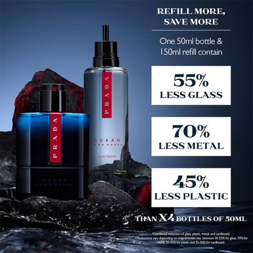 Prada Luna Rossa Ocean EDP ( papildymas ) 150 ml kvepalai vyrams