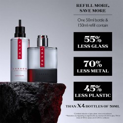 Prada Luna Rossa Carbon EDT ( papildymas ) 150 ml kvepalai vyrams