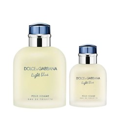Dolce Gabbana Light Blue Pour Homme Gift set EDT 200 ml a EDT 75 ml 200 ml kvepalai vyrams