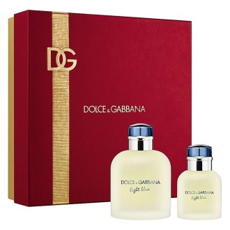 Dolce Gabbana Light Blue Pour Homme Gift set EDT 200 ml a EDT 75 ml 200 ml kvepalai vyrams