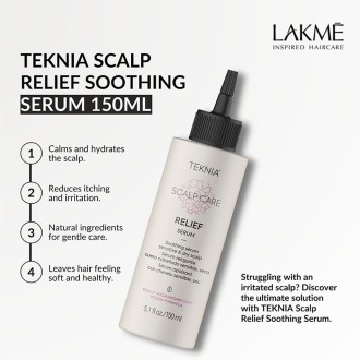 Lakmé Teknia Scalp Care Relief Serum - serumas jautriai ir sausai galvos odai, 150 ml 2
