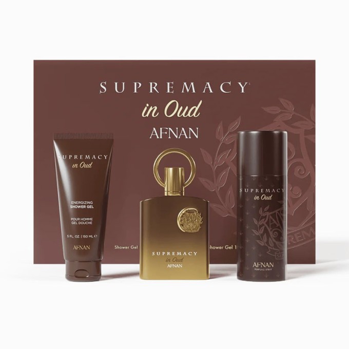 Afnan Supremacy In Oud Dovanų rinkinys EDP 100 ml, dušo želė 150 ml a purškiamas dezodorantas 150 ml