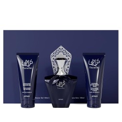 Afnan Turathi Blue Dovanų rinkinys EDP 90 ml, po skutimosi balsamas 100 ml ir dušo želė 100 ml