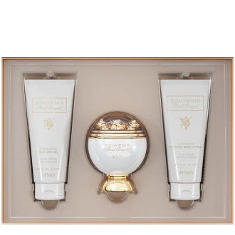Afnan Souvenir Floral Bouquet dovanų rinkinys – EDP 100 ml, dušo želė 100 ml ir kūno losjonas 100 ml 2