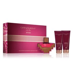 Afnan Ornament Purple Allure dovanų rinkinys – EDP 100 ml, dušo želė 100 ml ir kūno losjonas 100 ml