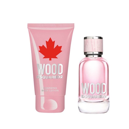 Dsquared2 Wood for Her Gift set EDT 30 ml and body lotion 50 ml 30ml