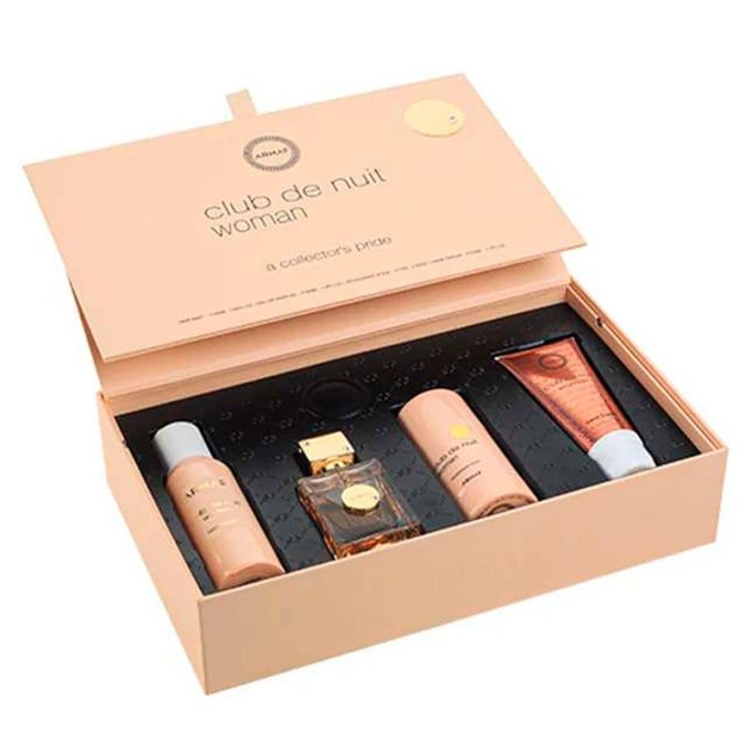 Armaf Club De Nuit Women dovanų rinkinys – EDP 30 ml, dezodorantas 75 g, plaukų kremas 50 ml ir