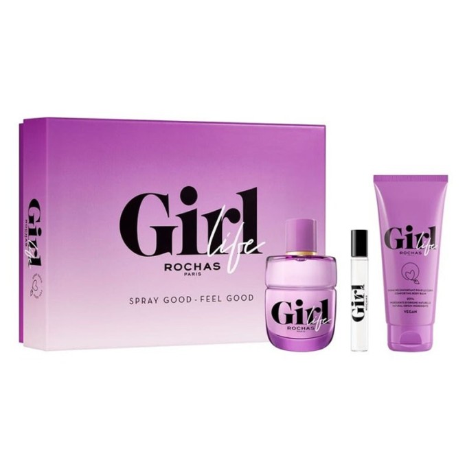 Rochas Girl Life Gift Set EDP 75ml, Mini EDP 7,5ml and Body Balm 100ml
