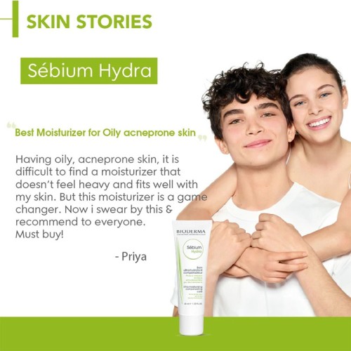 Bioderma Sébium Hydra - drėkinamasis kremas, 40 ml