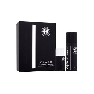 Alfa Romeo Black Gift Set EDT 15 ml and Body Spray 150 ml 15 ml