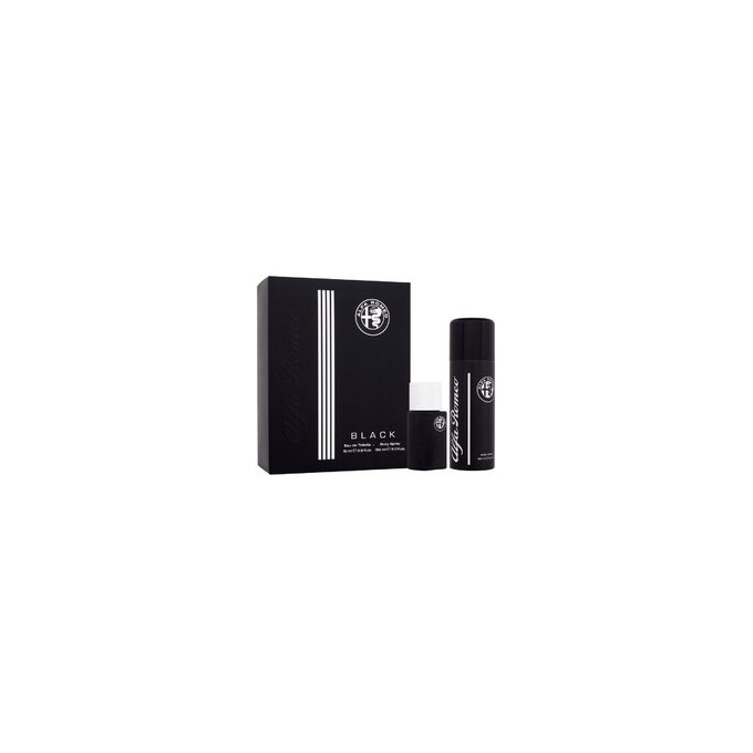 Alfa Romeo Black Gift Set EDT 15 ml and Body Spray 150 ml 15ml