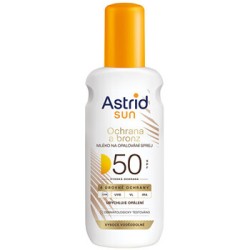 Astrid Bronz SPF 50 - purškiamas apsauginis losjonas nuo saulės, 150 ml