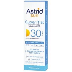 Astrid Super Mat SPF 30 - apsauginis kremas nuo saulės, 50 ml